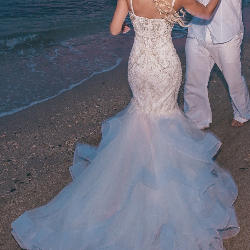 ✨OFFERS WELCOME✨TRUMPET MERMAID WEDDING PROM DRESS - Picture 4 of 8